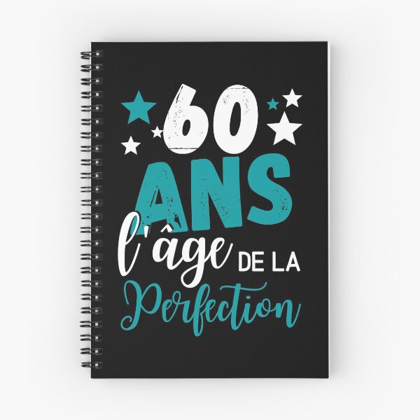 Aperçu de l'œuvre 60 ans l'âge de la perfection cadeau humoristique créée et vendue par TeeJfm.
