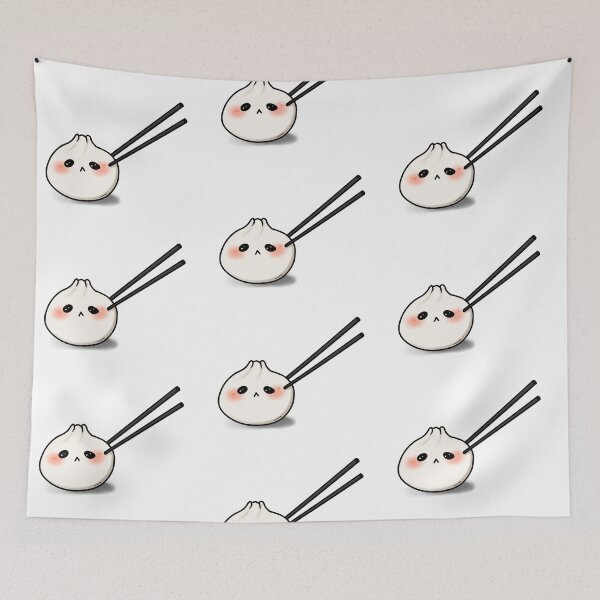 Item preview, Cute Bao Dumpling Chopsticks Bun designed and sold by TunafishArt.