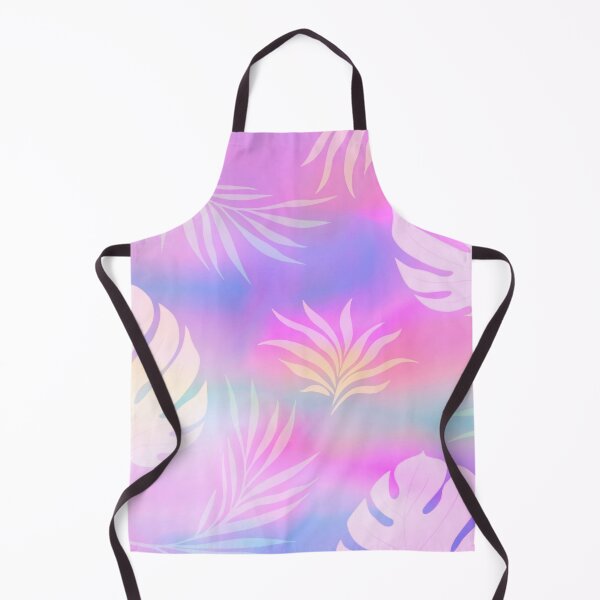 Item preview, Pink and Purple Pastel Tie dye with Orange and Green Tropical Leaf Pattern designed and sold by Cute Designs Shop.