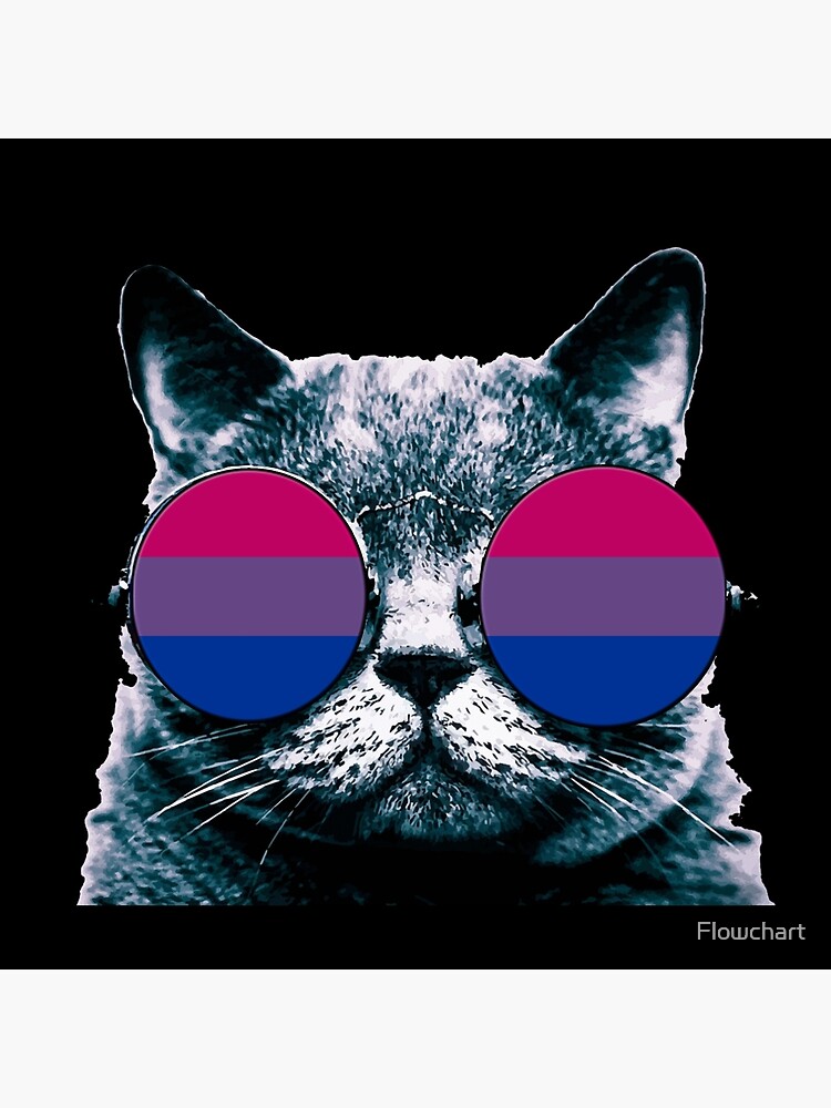 Montaña pecador Monarca Bolsa de tela «Gato Bisexual con Gafas de Sol» de Flowchart | Redbubble