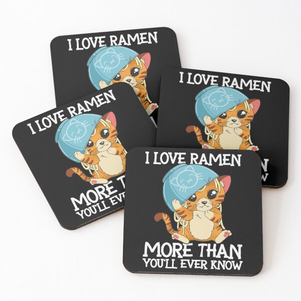 Item preview, I love ramen more than you'll ever know |Kawaii cat designed and sold by FalkDania.