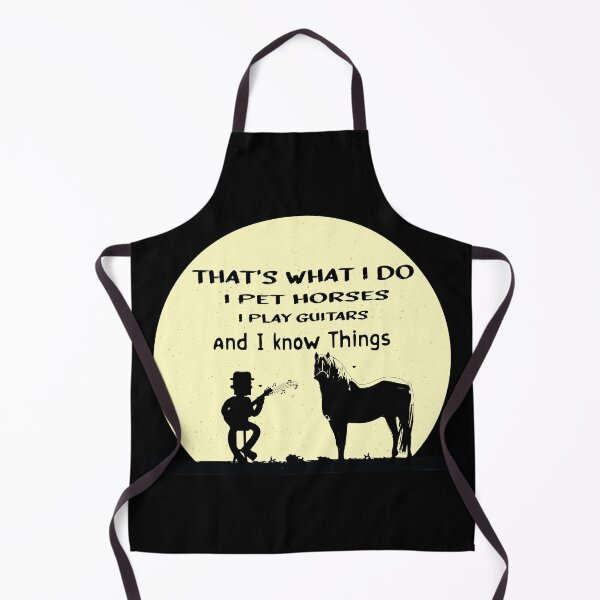 Item preview, That's What I Do I pet Horses I Play Guitars & I know Things T-Shirt designed and sold by JOHNJORDEN.