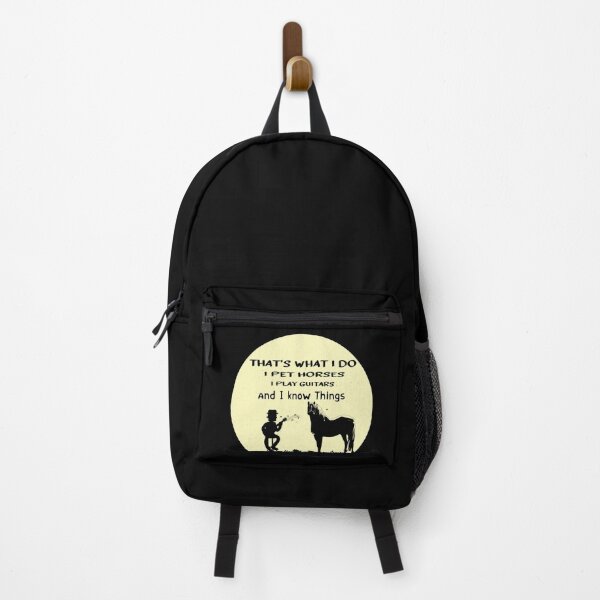 Item preview, That's What I Do I pet Horses I Play Guitars & I know Things T-Shirt designed and sold by JOHNJORDEN.