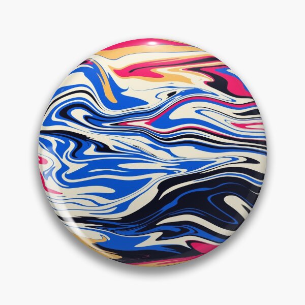 Item preview, red blue orange abstract marble paint designed and sold by meh4u2.