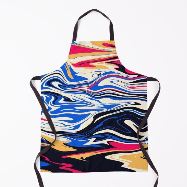Item preview, red blue orange abstract marble paint designed and sold by meh4u2.