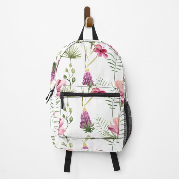 Item preview, Colorful tropical flowers pattern designed and sold by GoDesign1.
