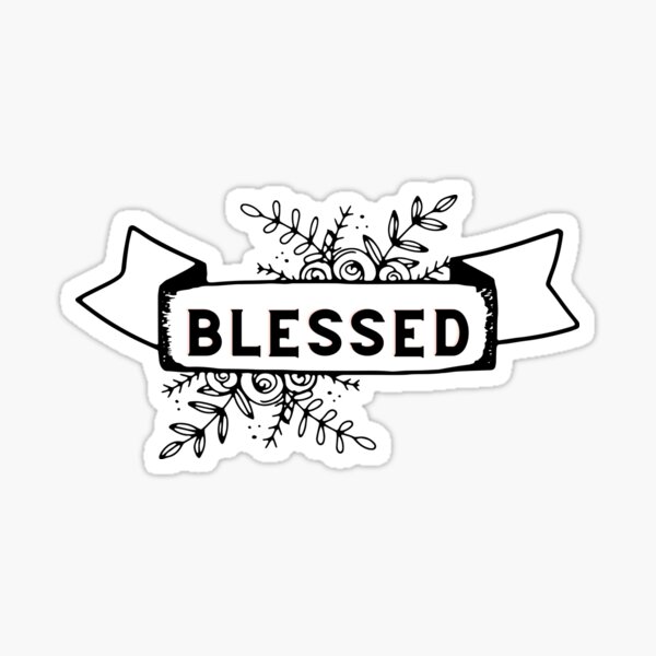 Blessed Design Sticker