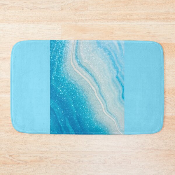 Item preview, Aqua Blue Liquid Marble  designed and sold by newburyboutique.