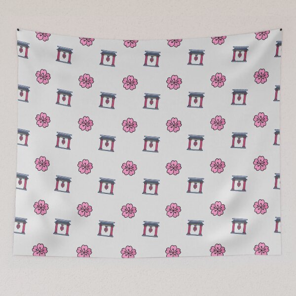 Item preview, Japanese Tokyo Sakura Temple Osaka Fuji Jodo Pattern designed and sold by IPattern.