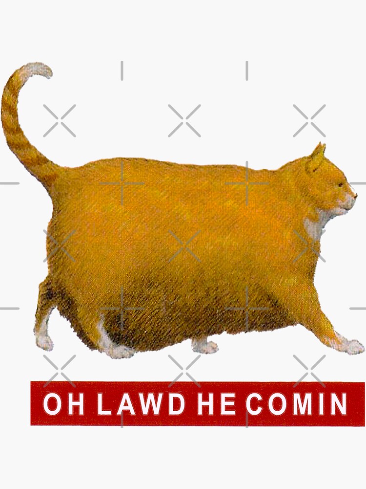 "Oh Lawd He Comin Chonk Chart Meme" Sticker for Sale by MerchOn