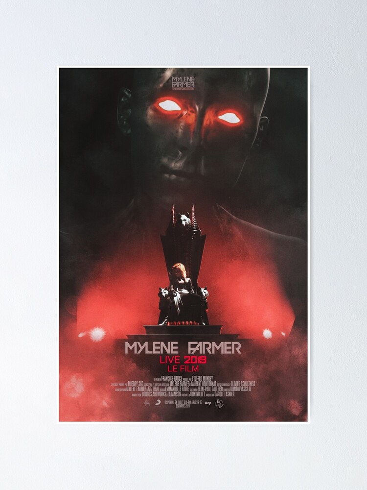 Mylene Farmer Live 2019 Poster Von Graphuss Redbubble