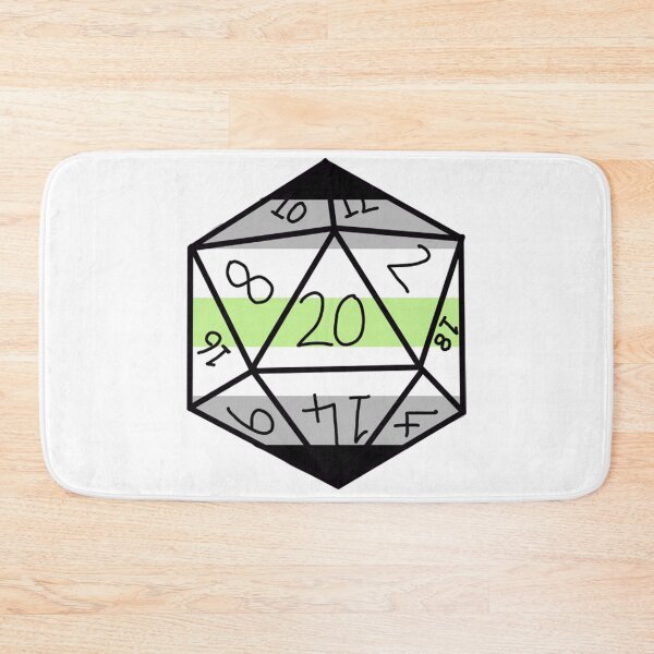 Item preview, Agender Pride D20 designed and sold by Katy Briant.