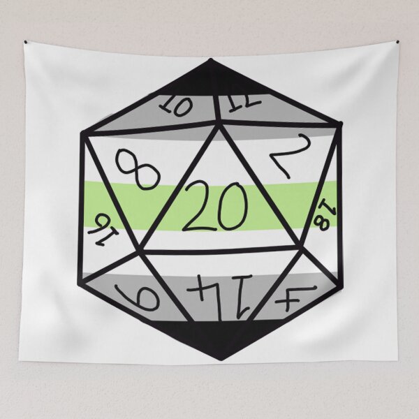 Item preview, Agender Pride D20 designed and sold by Katy Briant.