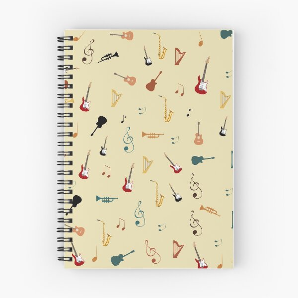 Item preview, rock and country music Pattern Musical Instruments music symbols designed and sold by SnapYourStyle.