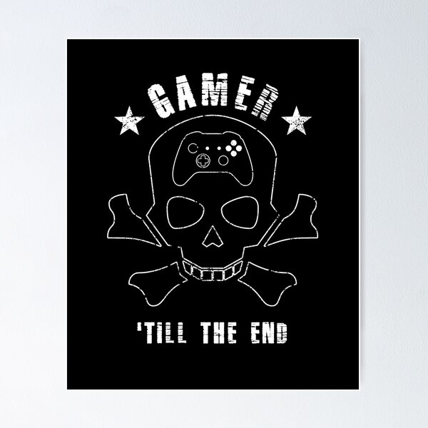 Vinyl Wall Decal Hardcore Scary Skull Gamer Play Room Stickers