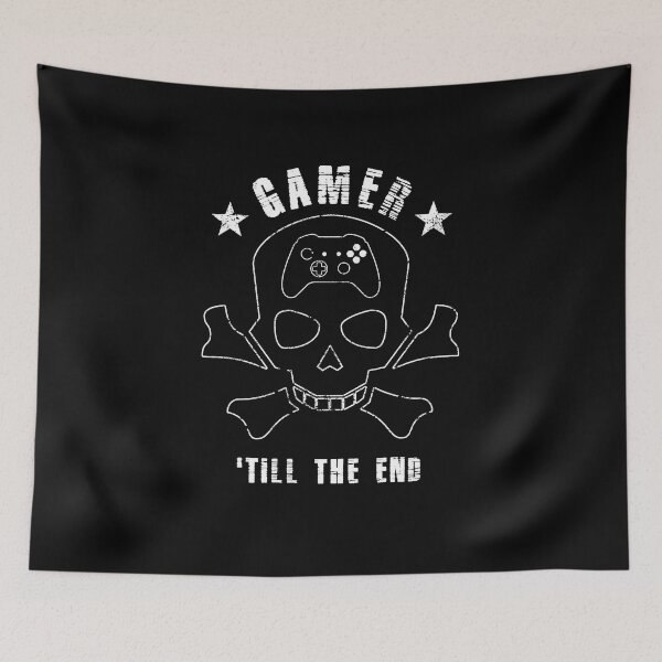 Item preview, Gamer 'till The End Gaming Skull Badass Hardcore Gamer designed and sold by sillyquestions.