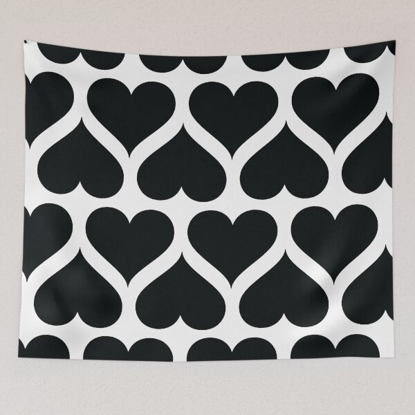 Item preview, Black Heart Pattern  designed and sold by HeraAndKosmos.