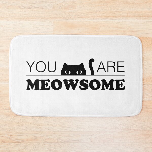 Item preview, You Are Meowsome - Black Cat White Eyes - Meow designed and sold by NoMatterLab.