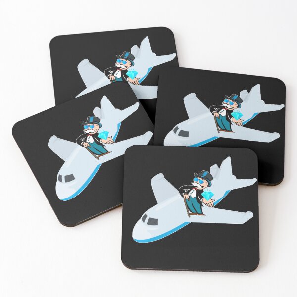 Item preview, Mr. Monopoly on private jet with premium diamond designed and sold by Custom Shop.
