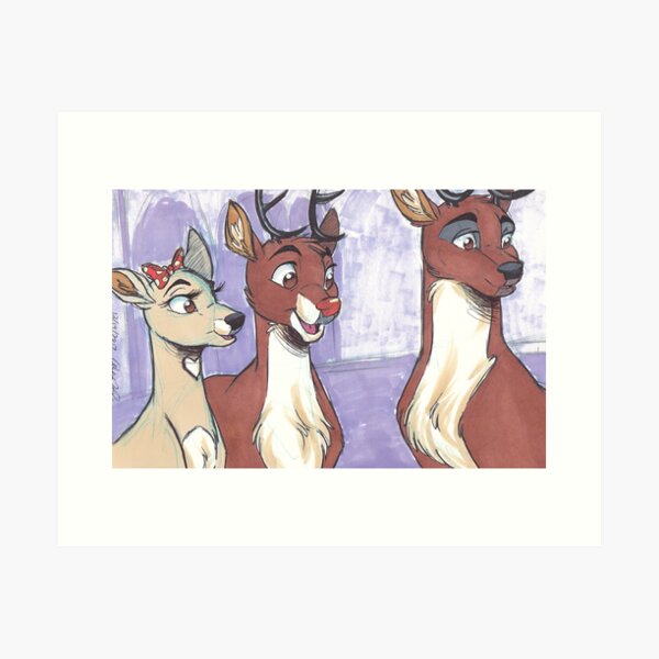 Rudolph the Red-Nosed Reindeer - 1 Art Print