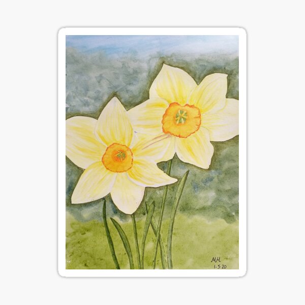 Aperçu de l'œuvre Joyeuses jonquilles créée et vendue par ArtyMum1.