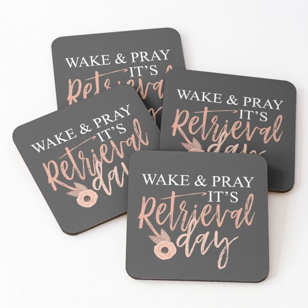 Item preview, Wake Pray Retrieval Day IVF Christian Mama Fertility designed and sold by megatype.