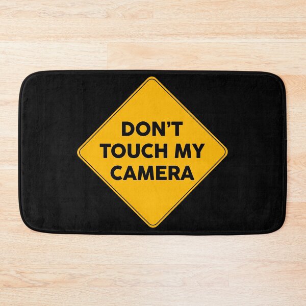 Item preview, Don’t Touch My Camera Warning Yellow Sign  designed and sold by FriendsList.