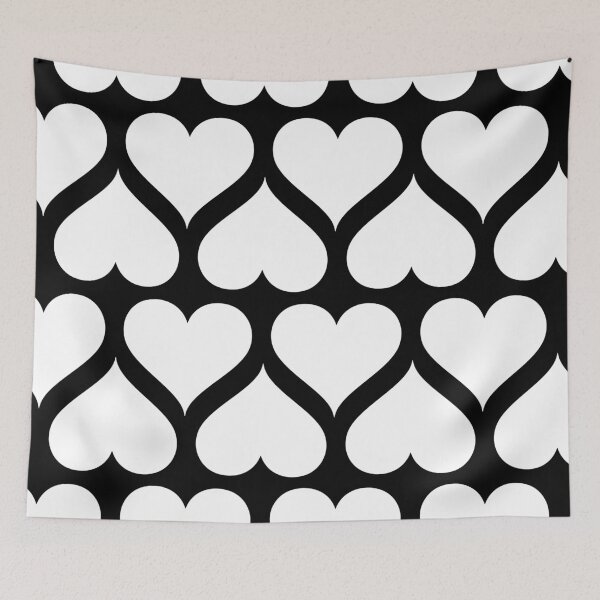 Item preview, Black/White Heart Pattern- Valentine's Day 2021 designed and sold by HeraAndKosmos.
