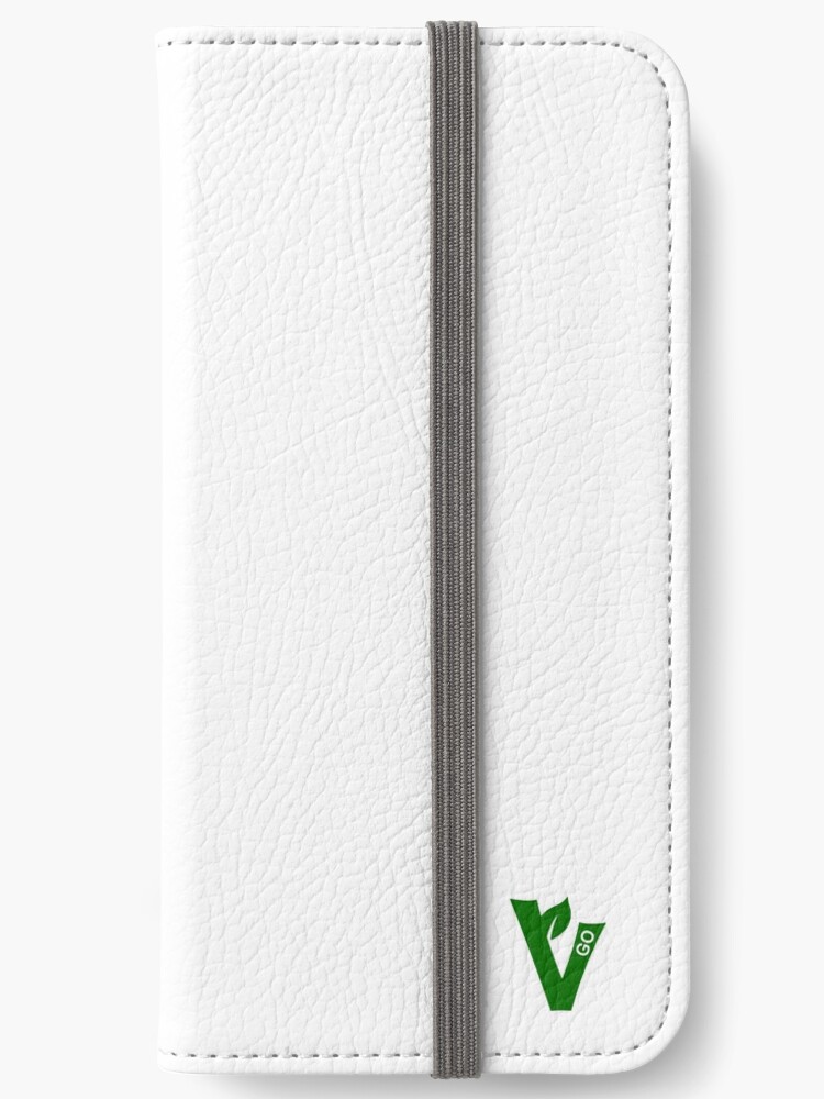 iPhone Wallet, V for vegan - small designed and sold by reIntegration