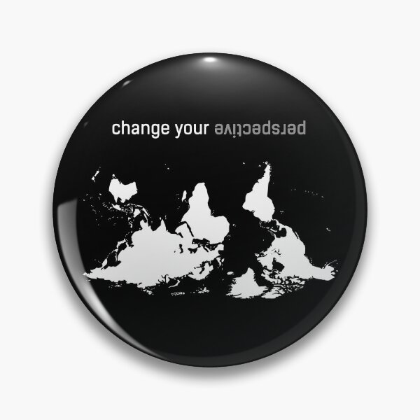 Item preview, Change Your Perspective Inspirational World Map Graphic designed and sold by sillyquestions.