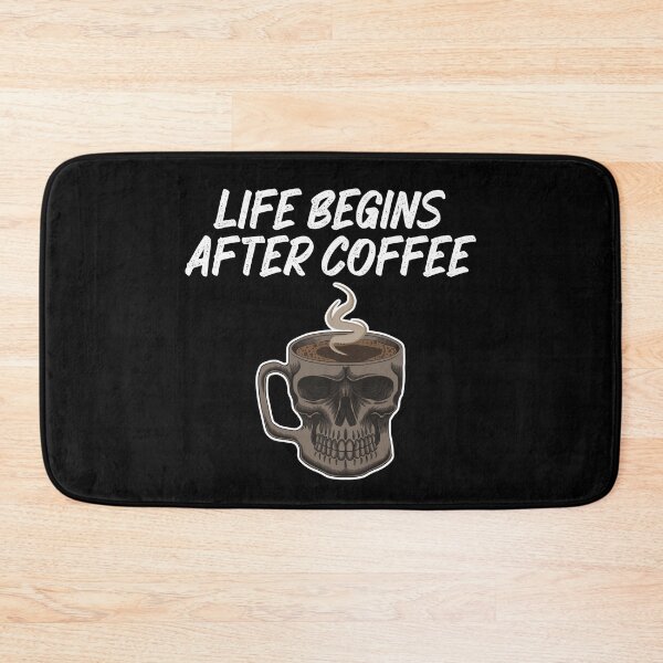 Item preview, Life Begins After Coffee Skull Coffee Mug Cup designed and sold by TheButtonCrew.