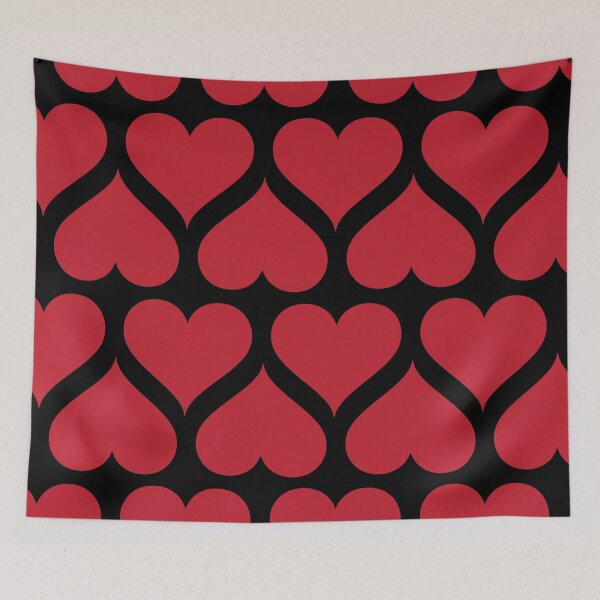 Item preview, Red/Black Heart Pattern- Valentine's Day 2021 designed and sold by HeraAndKosmos.