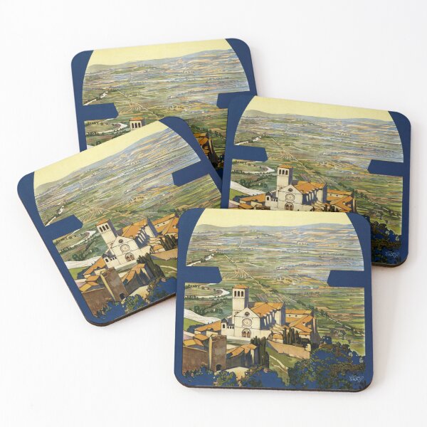 Item preview, Assisi Travel Poster  designed and sold by redoARTstore.