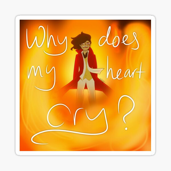 why-does-my-heart-cry-roman-sticker-for-sale-by-grasboompje-redbubble