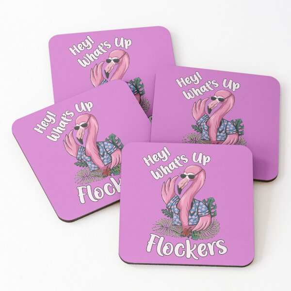 Item preview, Whats UP Flockers Cute Funny Flamingo Lover Gift designed and sold by TeeServes.