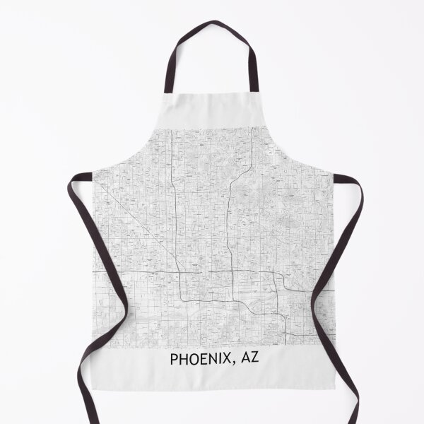 Item preview, Phoenix, AZ Hexadic Topographical Map Black and White designed and sold by PGHPhotoCo.
