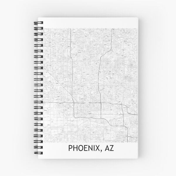 Item preview, Phoenix, AZ Hexadic Topographical Map Black and White designed and sold by PGHPhotoCo.