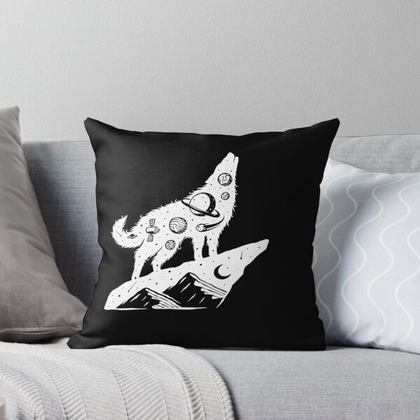 Item preview, Vintage Solar System Cosmic Howling Wolf designed and sold by aMortalArtist.