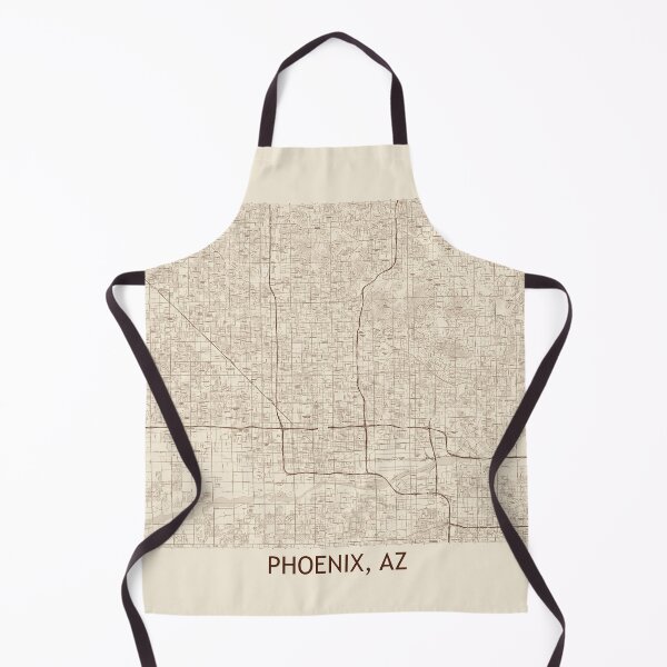 Item preview, Phoenix, AZ Vintage mapa topográfico hexagonal designed and sold by PGHPhotoCo.
