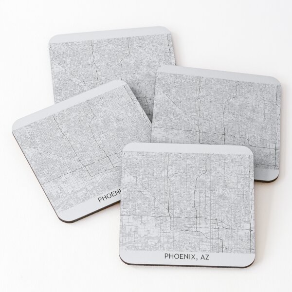 Item preview, Phoenix, AZ Hexadic Topographical Map Grey designed and sold by PGHPhotoCo.