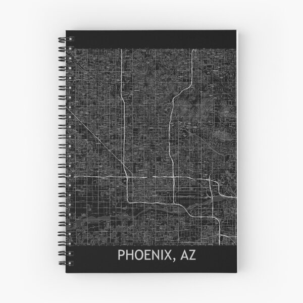 Item preview, Phoenix, AZ Hexadic Topographical Map Black designed and sold by PGHPhotoCo.