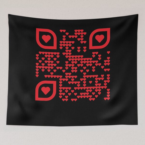 Item preview, QR-Code Be My Valentine For Nerds Geeks and Gamers designed and sold by Siiiiichfried.