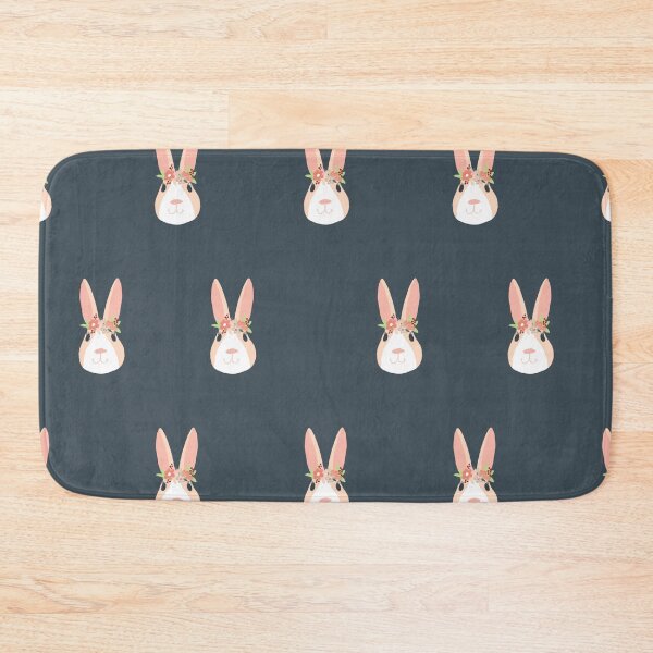 Item preview, Bunny with crown flower-Ash blue designed and sold by Vinaerick.
