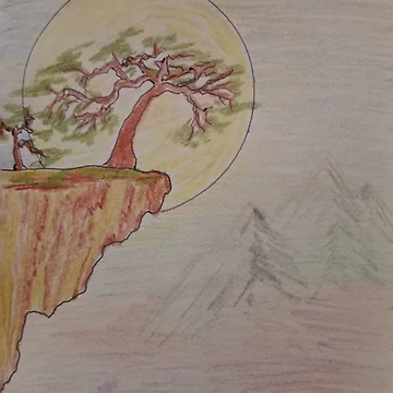 Artwork thumbnail, Moon Tree by RudyYoder