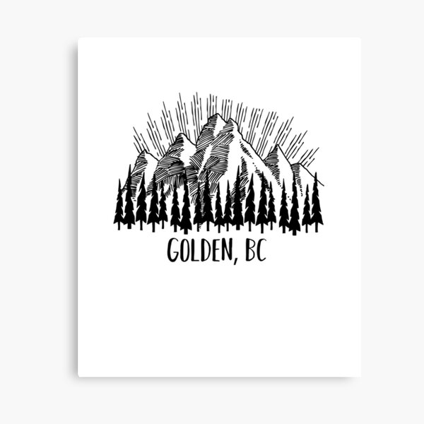 Item preview, Golden British Columbia BC Canada Parks Mountains and Forest Outdoors Design designed and sold by palmettodigital.