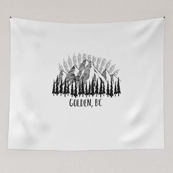 Item preview, Golden British Columbia BC Canada Parks Mountains and Forest Outdoors Design designed and sold by palmettodigital.