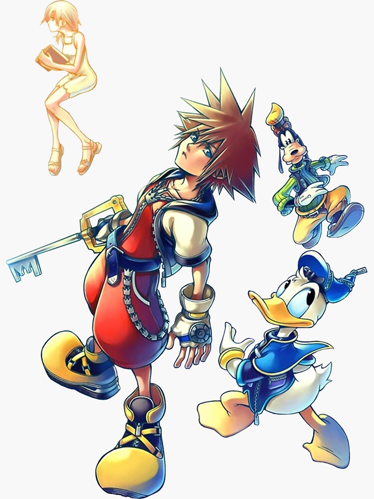 PSN avatars for Kingdom Hearts III Sora, Donald, and Goofy