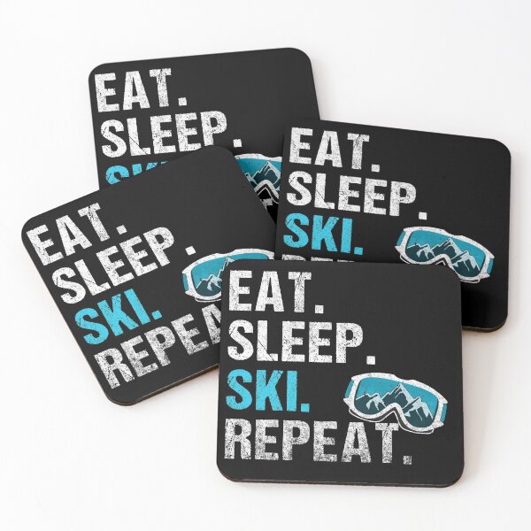 Item preview, EAT. SLEEP. SKI. REPEAT. designed and sold by IdyllCompass.
