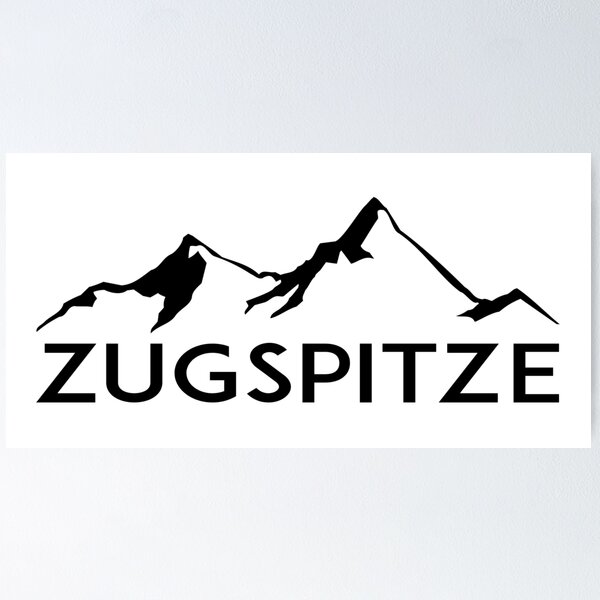 Item preview, ZUGSPITZE Deutschland Bayern Skiing Ski Mountains Germany designed and sold by DESTINATIONS DECAL.