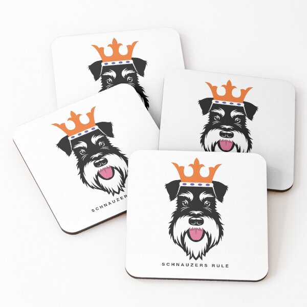 Item preview, Schnauzers Rule - Silver & Black dog designed and sold by Buzby Bluebeard.